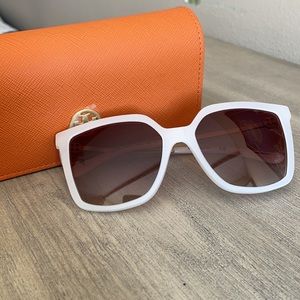 Tory Burch ivory glasses